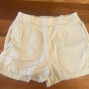 Madewell Clean Pull-on Linen Short - with tags